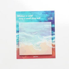 Load image into Gallery viewer, Painting landscape memo pad planner sticky notes paper sticker notepad kawaii stationery pepalaria office school supplies