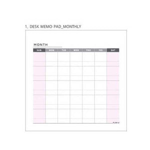 Cute Kawaii Weekly Monthly Work Planner Book Diary Agenda Dokibook Memo Pads For Kids School Supplies