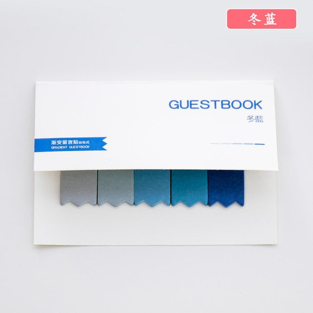 DIY Gradient Color Creative Office Novelty Sticky Notes Planner Stickers Page Index Post Office School Supplies Stationery