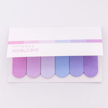 Load image into Gallery viewer, DIY Gradient Color Creative Office Novelty Sticky Notes Planner Stickers Page Index Post Office School Supplies Stationery