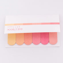 Load image into Gallery viewer, DIY Gradient Color Creative Office Novelty Sticky Notes Planner Stickers Page Index Post Office School Supplies Stationery