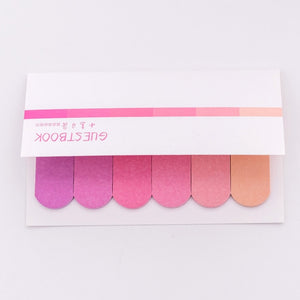 DIY Gradient Color Creative Office Novelty Sticky Notes Planner Stickers Page Index Post Office School Supplies Stationery