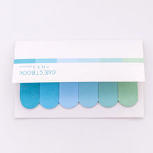 Load image into Gallery viewer, DIY Gradient Color Creative Office Novelty Sticky Notes Planner Stickers Page Index Post Office School Supplies Stationery