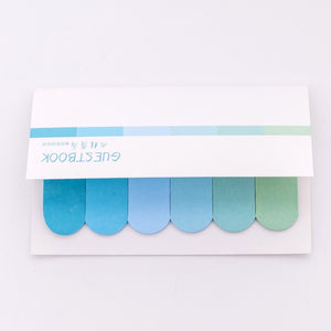DIY Gradient Color Creative Office Novelty Sticky Notes Planner Stickers Page Index Post Office School Supplies Stationery